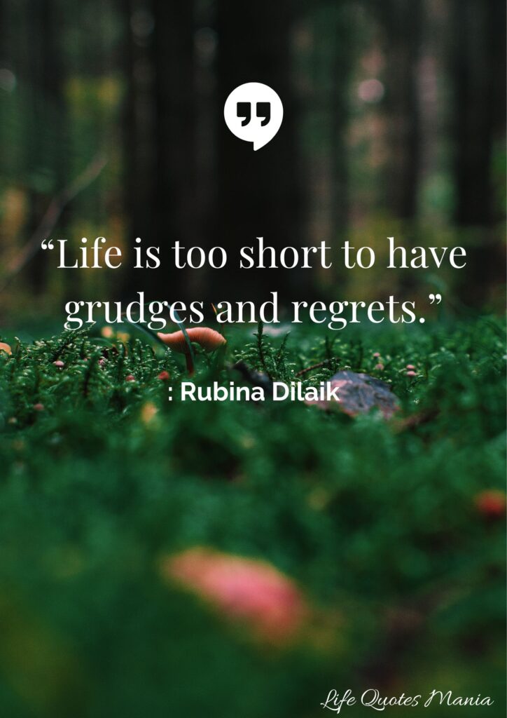 Motivational Quote About Life is Too Short - Rubina Dilaik