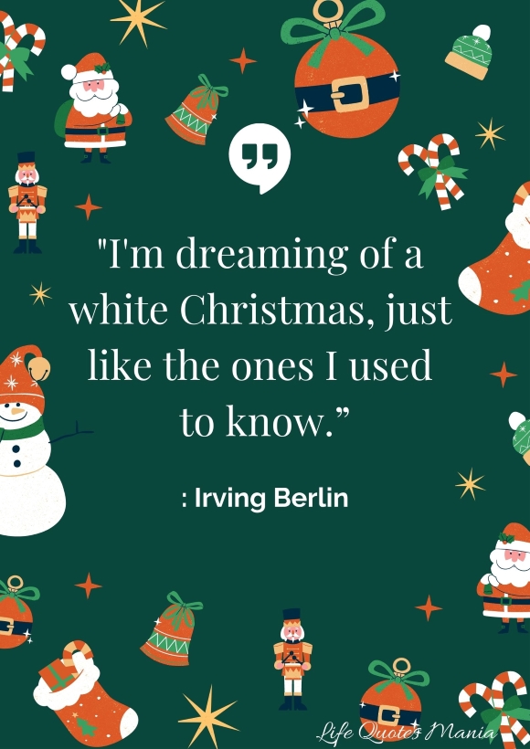 Merry Christmas Quote - Irving Berlin