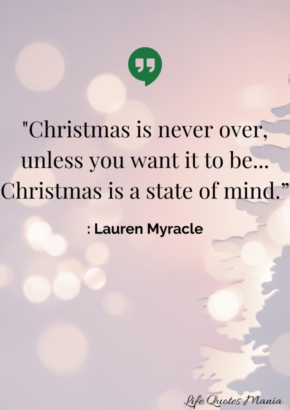 Merry Christmas Quote - Lauren Myracle