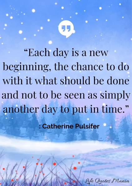 New Year Quote - Catherine Pulsifer