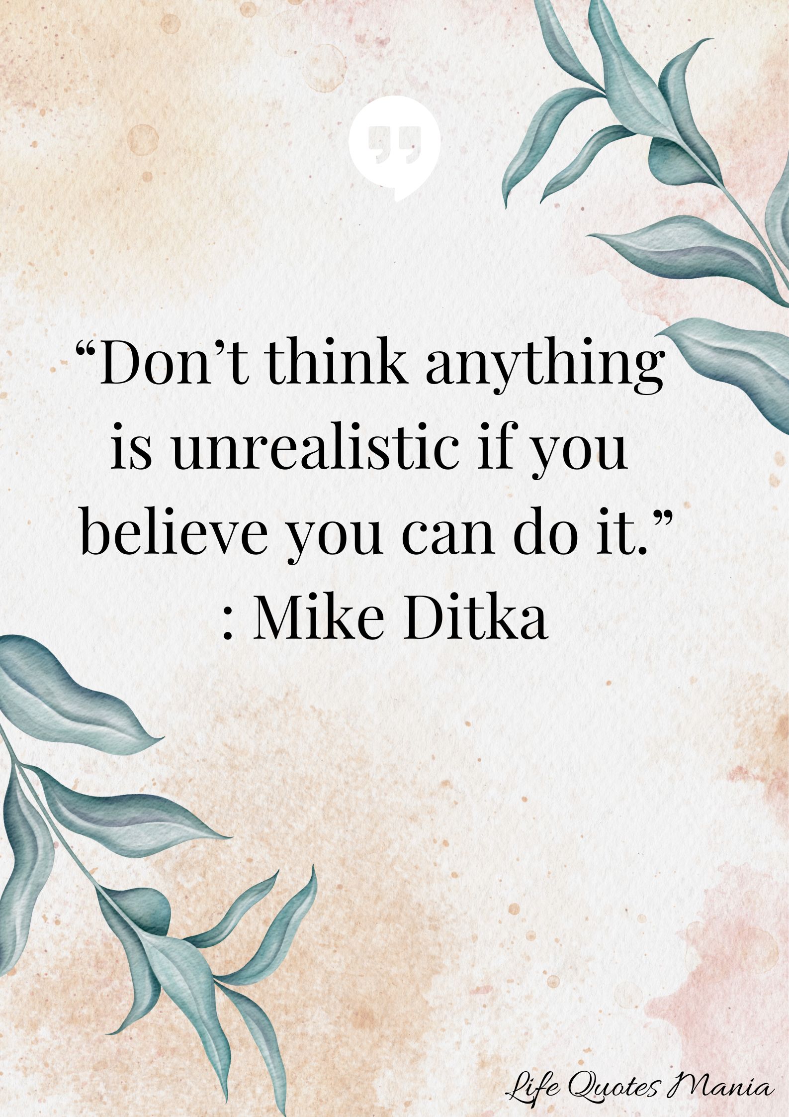 Attitude Quote - Mike Ditka