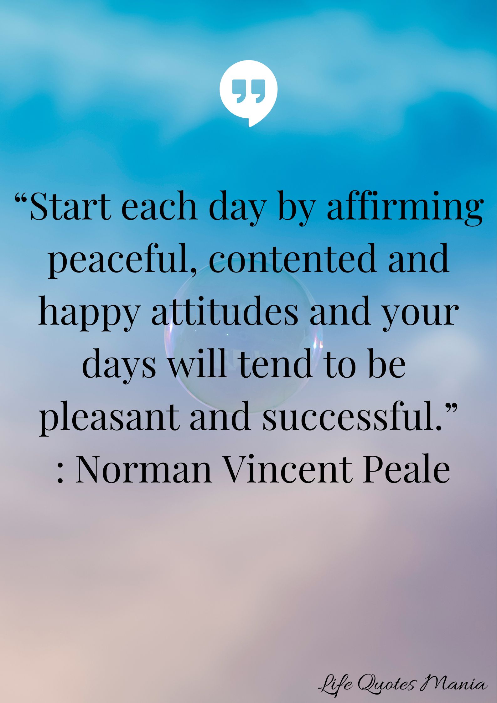 Attitude Quote - Norman Vincent Peale