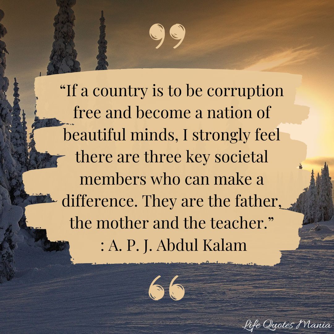 Quote By APJ Abdul Kalam