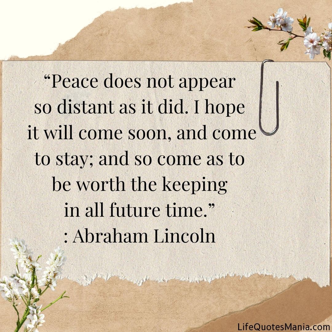 Quote Of The Day - Abraham Lincoln