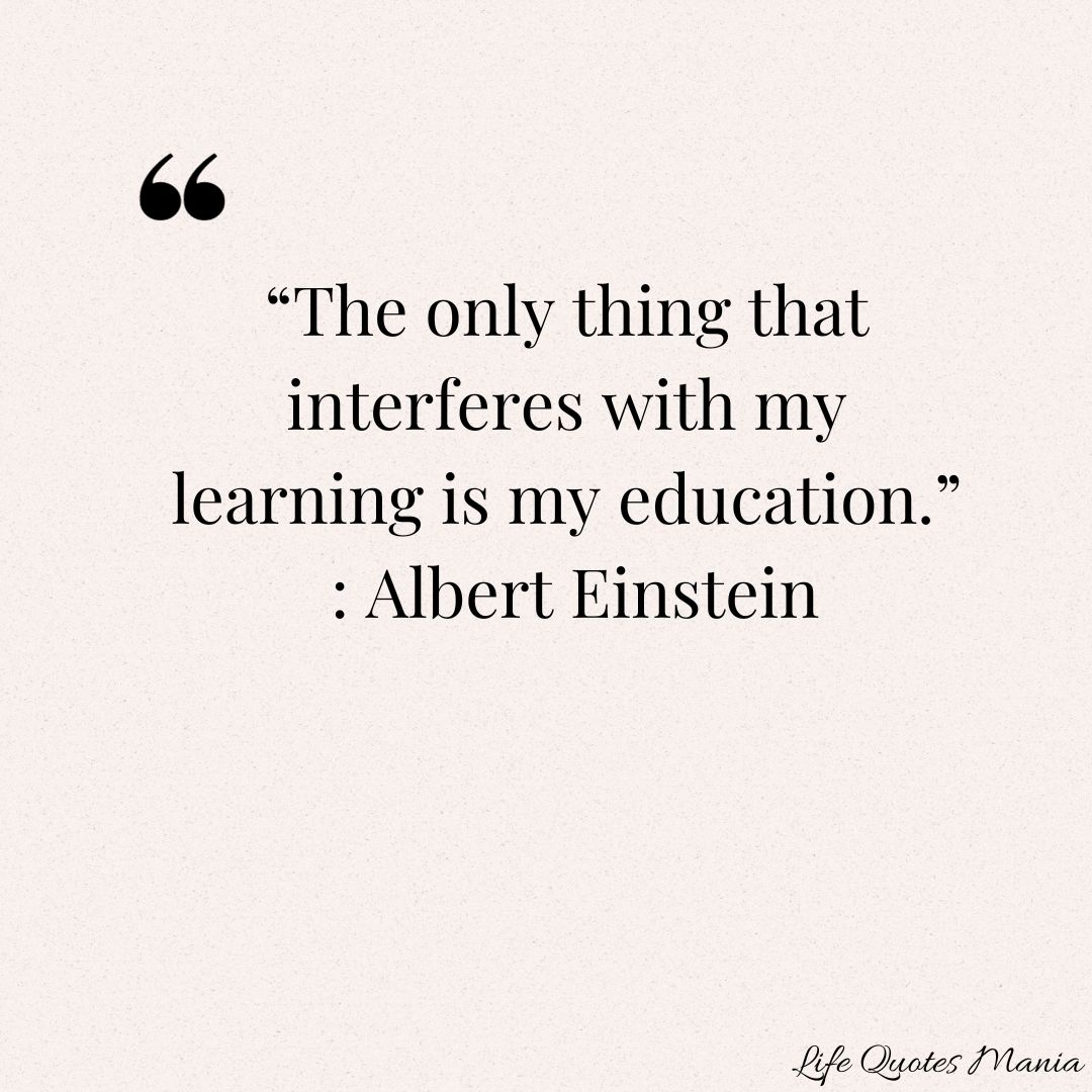 Quote Of The Day - Albert Einstein