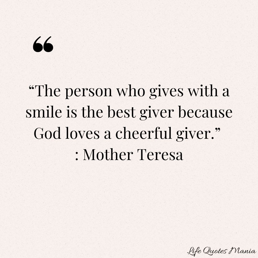 Quote Of The Day - Mother Teresa