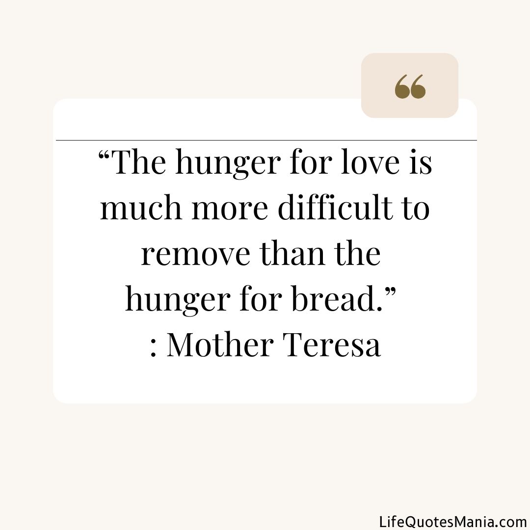 Quote Of The Day - Mother Teresa