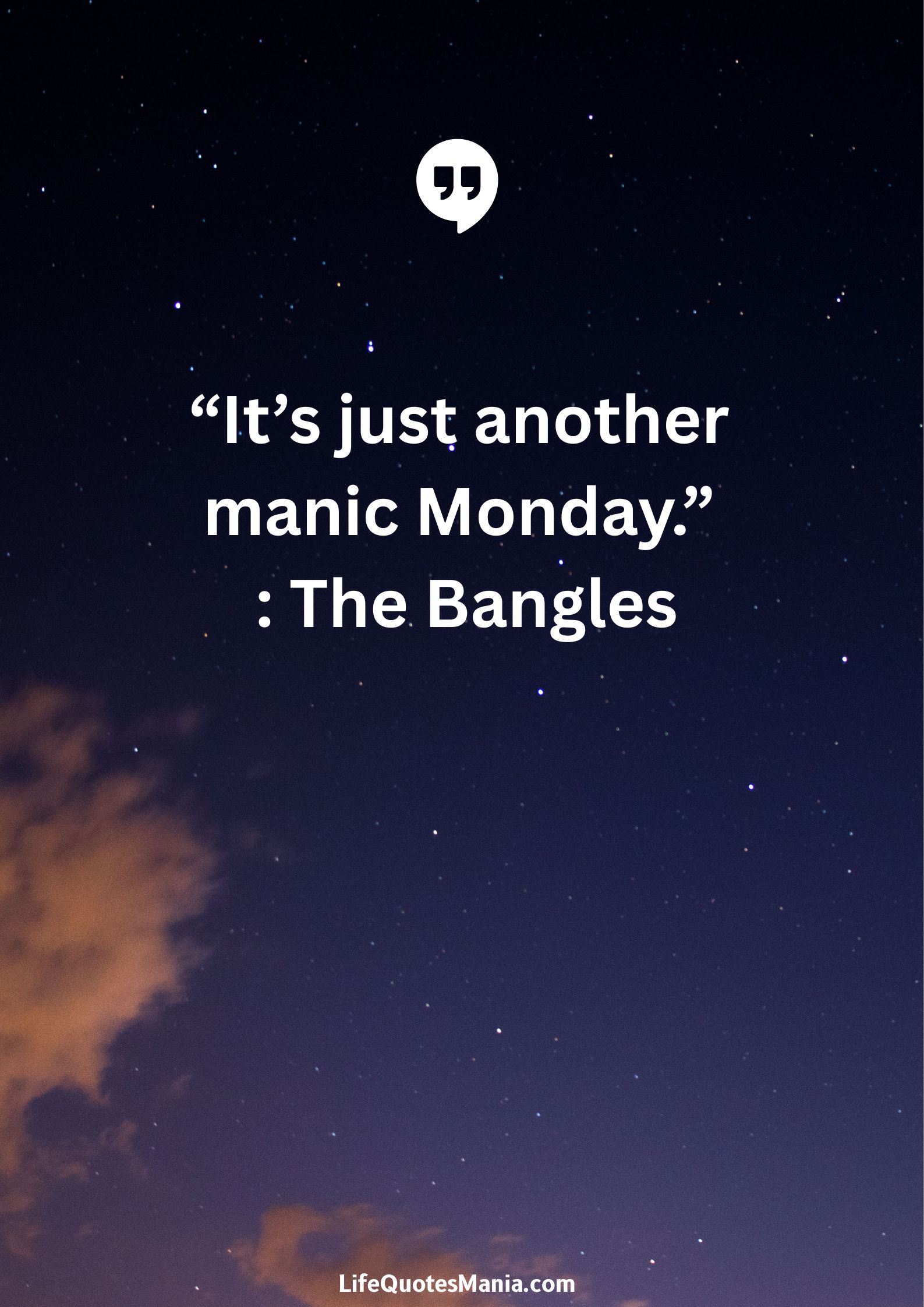 “It’s just another manic Monday.” : The Bangles