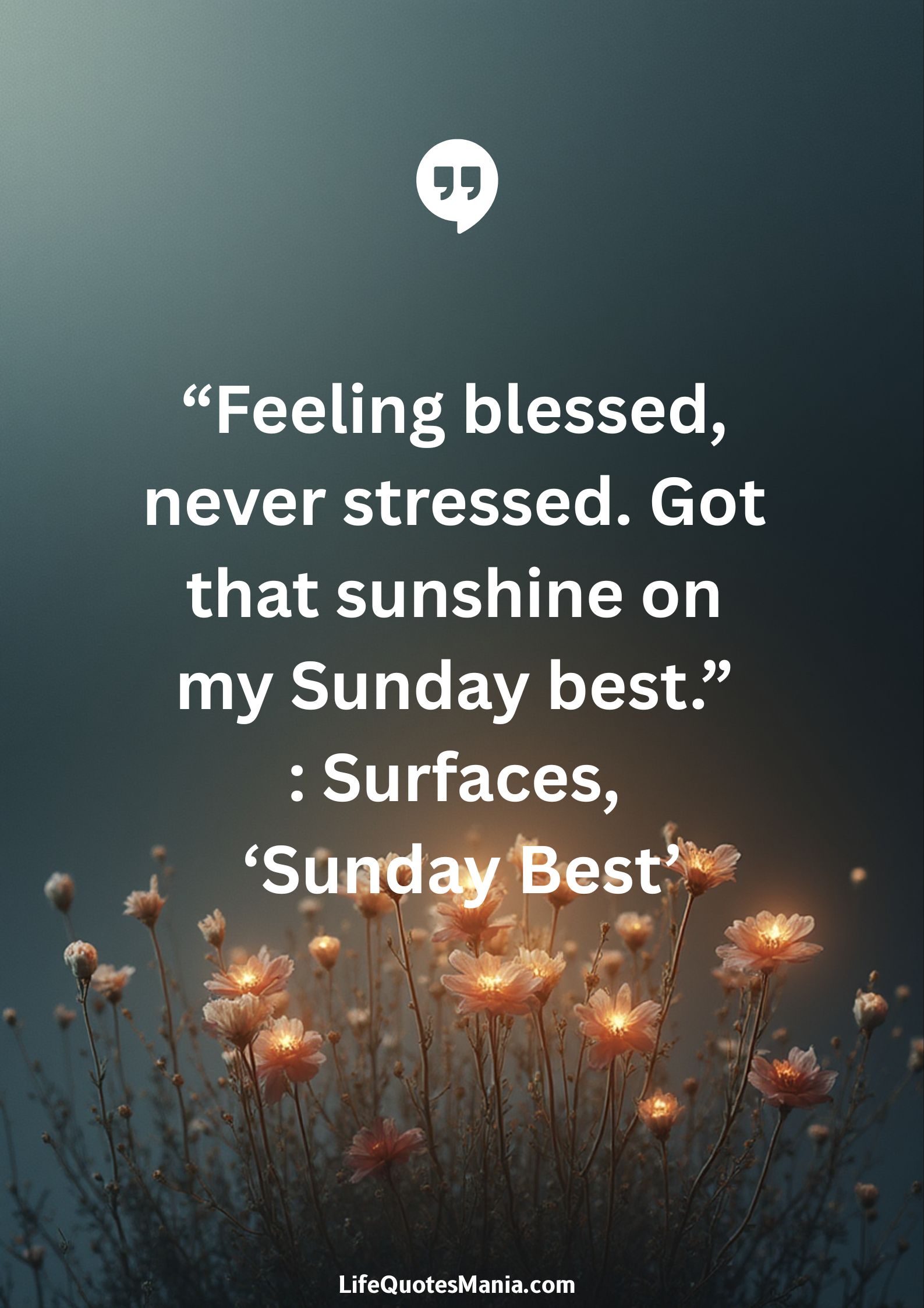 “Feeling blessed, never stressed. Got that sunshine on my Sunday best.” : Surfaces, ‘Sunday Best’